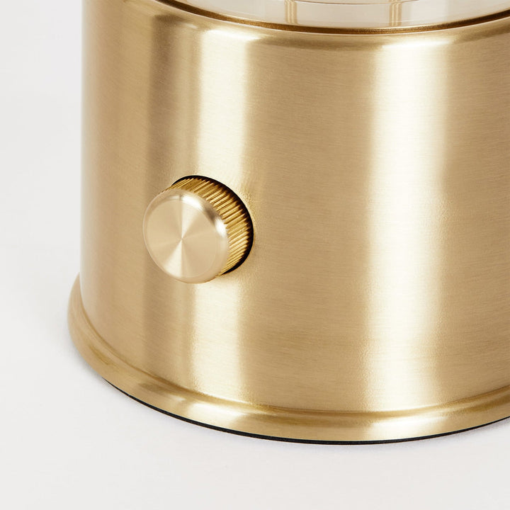 The Muse 2.0 Portable Lamp in Solid Brass