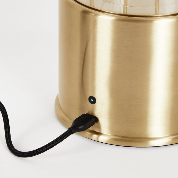 The Muse 2.0 Portable Lamp in Solid Brass
