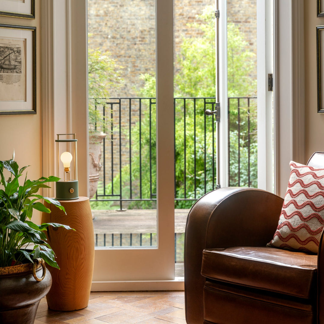 The Muse 2.0 Portable Lamp in Pleasure Garden Green
