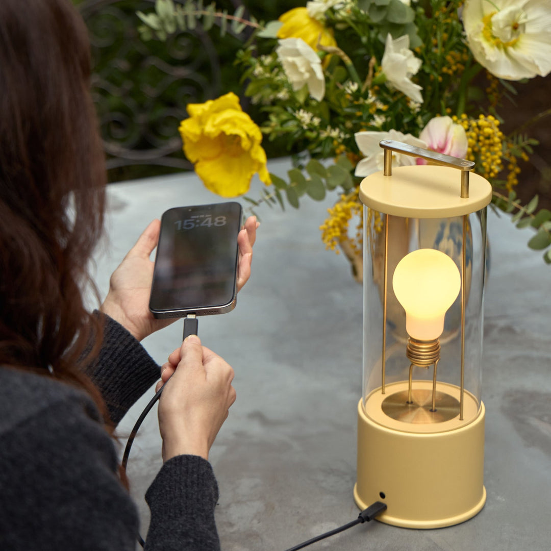 The Muse 2.0 Portable Lamp in Pleasure Garden Green