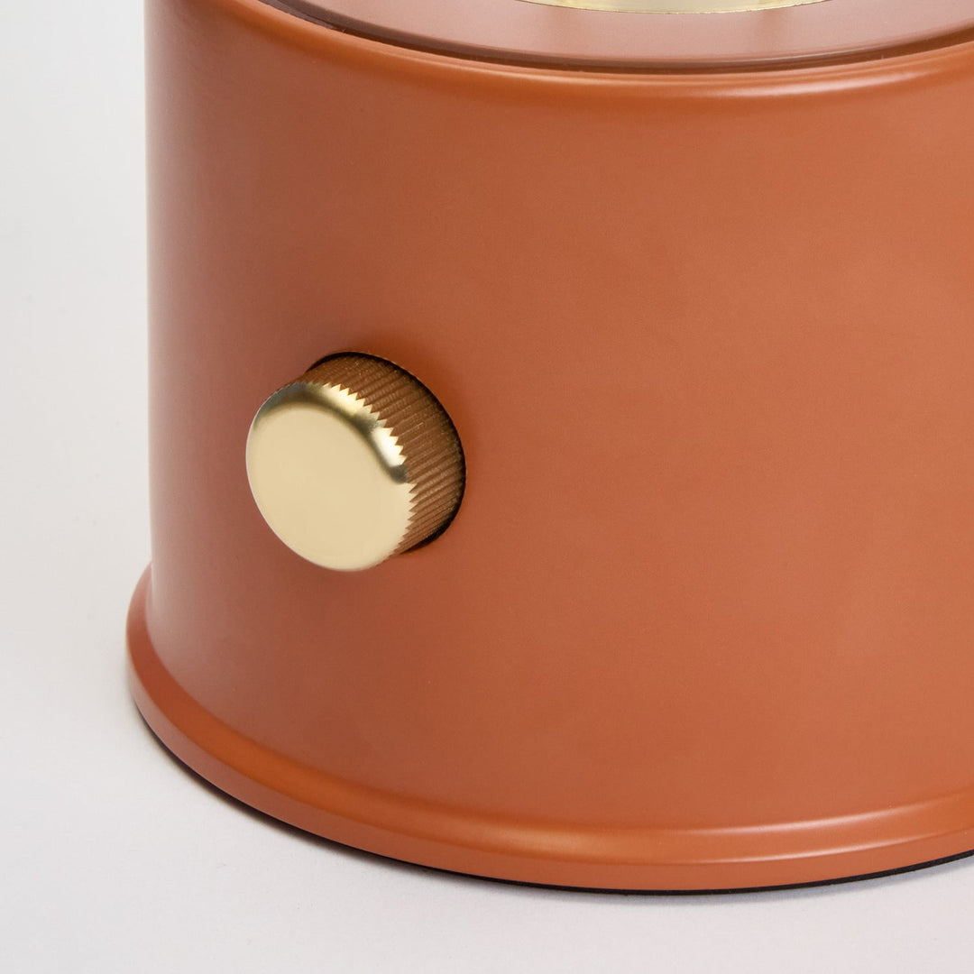 The Muse 2.0 Portable Lamp in Claycourt Orange