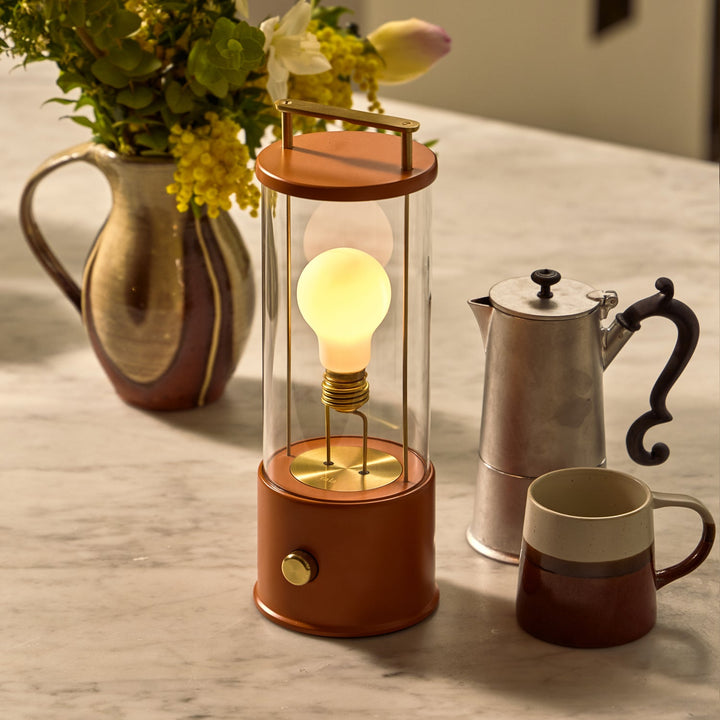 The Muse 2.0 Portable Lamp in Claycourt Orange