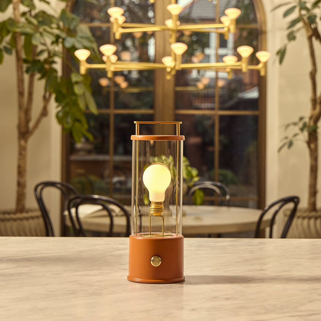 The Muse 2.0 Portable Lamp in Claycourt Orange