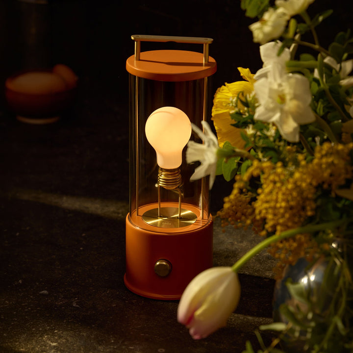 The Muse 2.0 Portable Lamp in Claycourt Orange