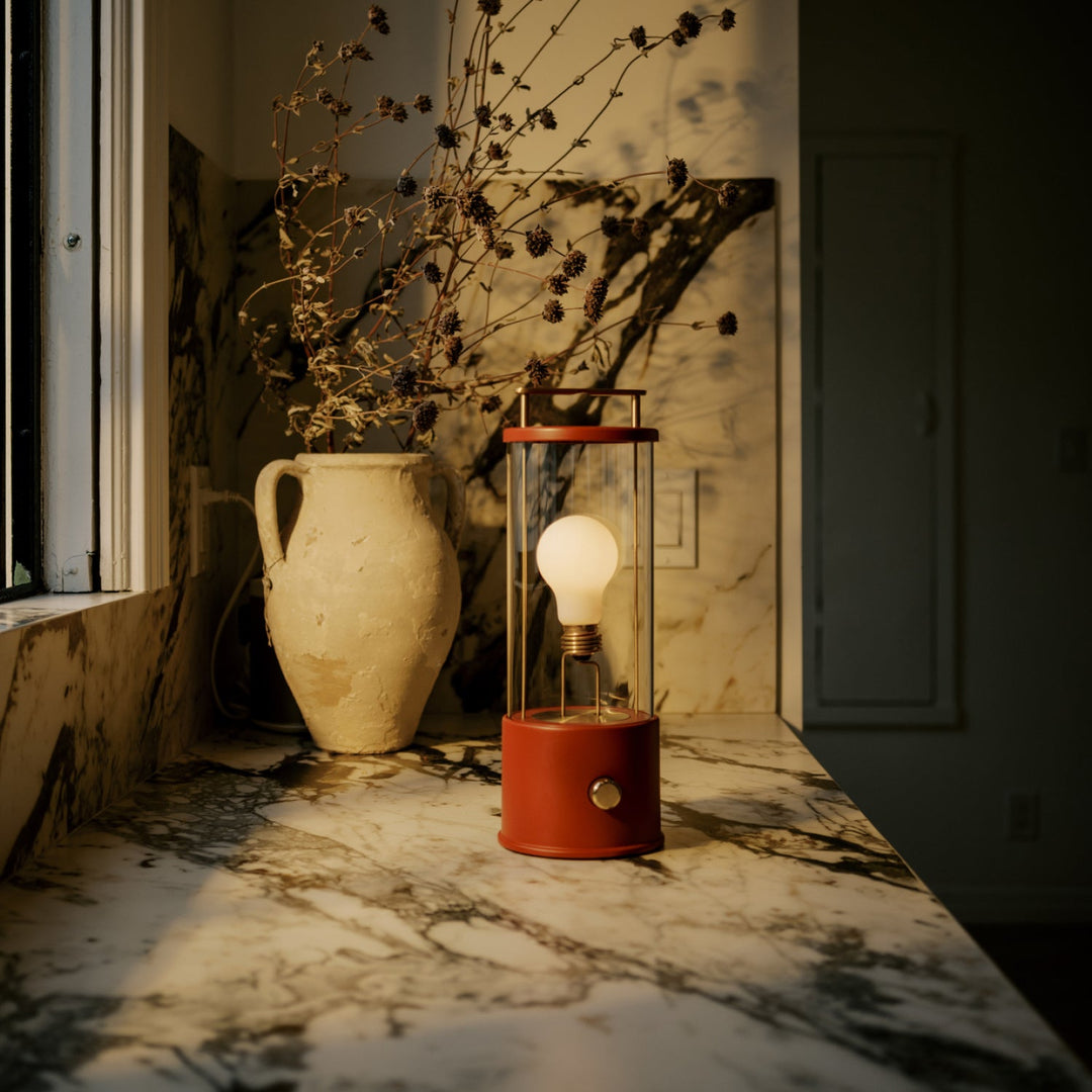 The Muse 2.0 Portable Lamp in Pomona Red