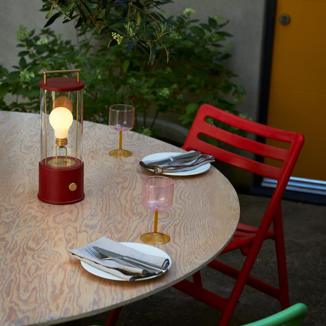 The Muse 2.0 Portable Lamp in Pomona Red