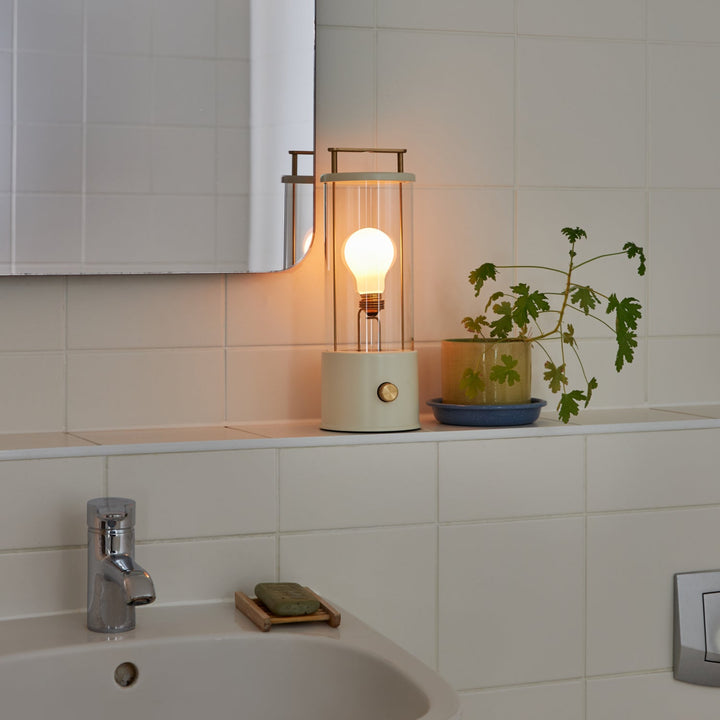 The Muse 2.0 Portable Lamp in Candlenut White