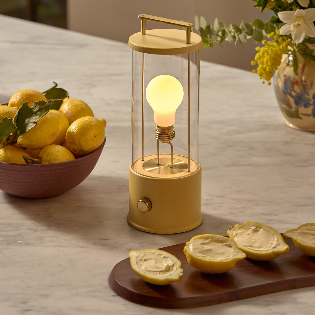 The Muse 2.0 Portable Lamp in Posset Yellow