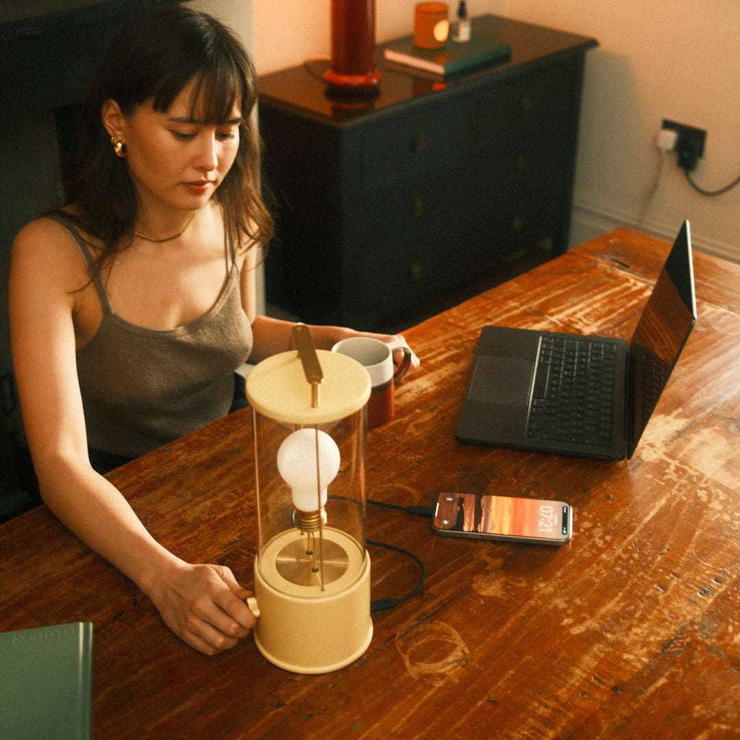 The Muse 2.0 Portable Lamp in Pomona Red