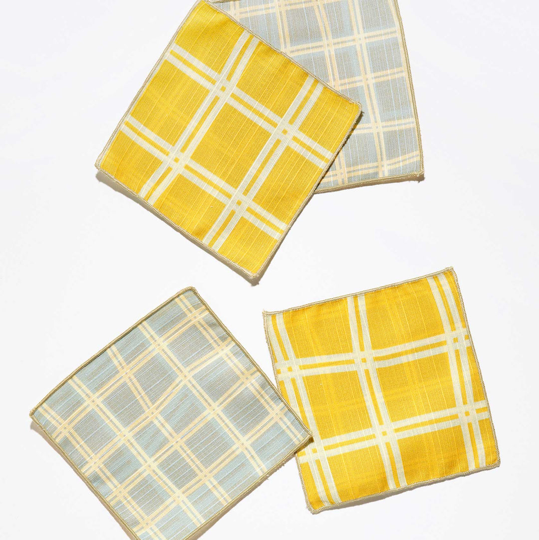 Cocktail Napkins Double Sided Grid