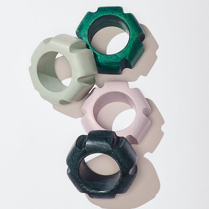 Asterisk Napkin Ring Set