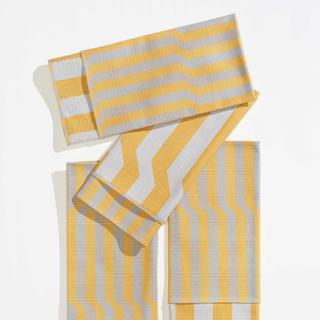 Dinner Napkins Double Sided Stripe - Quiet Season