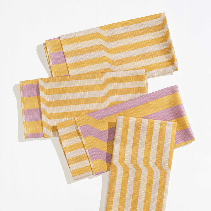 Dinner Napkins Double Sided Stripe - Quiet Season