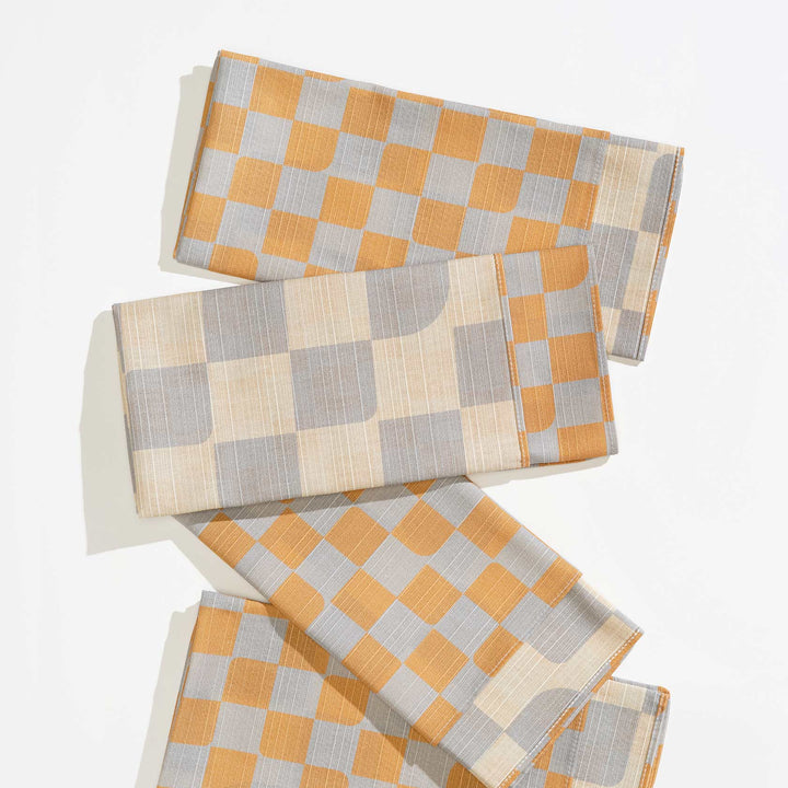 Dinner Napkins Double Sided Checker - Quiet Season