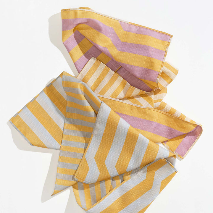 Dinner Napkins Double Sided Stripe - Quiet Season
