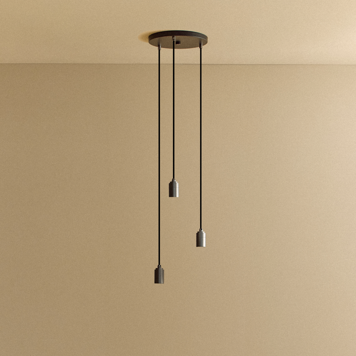 Triple Pendant in Graphite