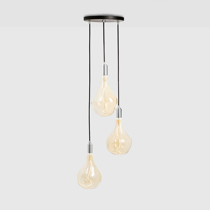 Triple Pendant in Stainless Steel + Voronoi II