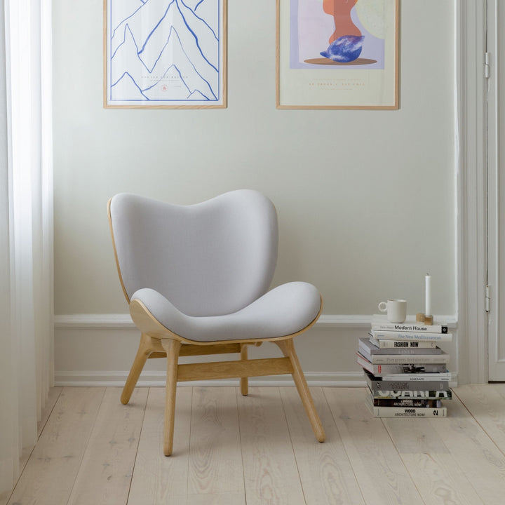 UMAGE A Conversation Piece Lounge Chair, Low, Oak