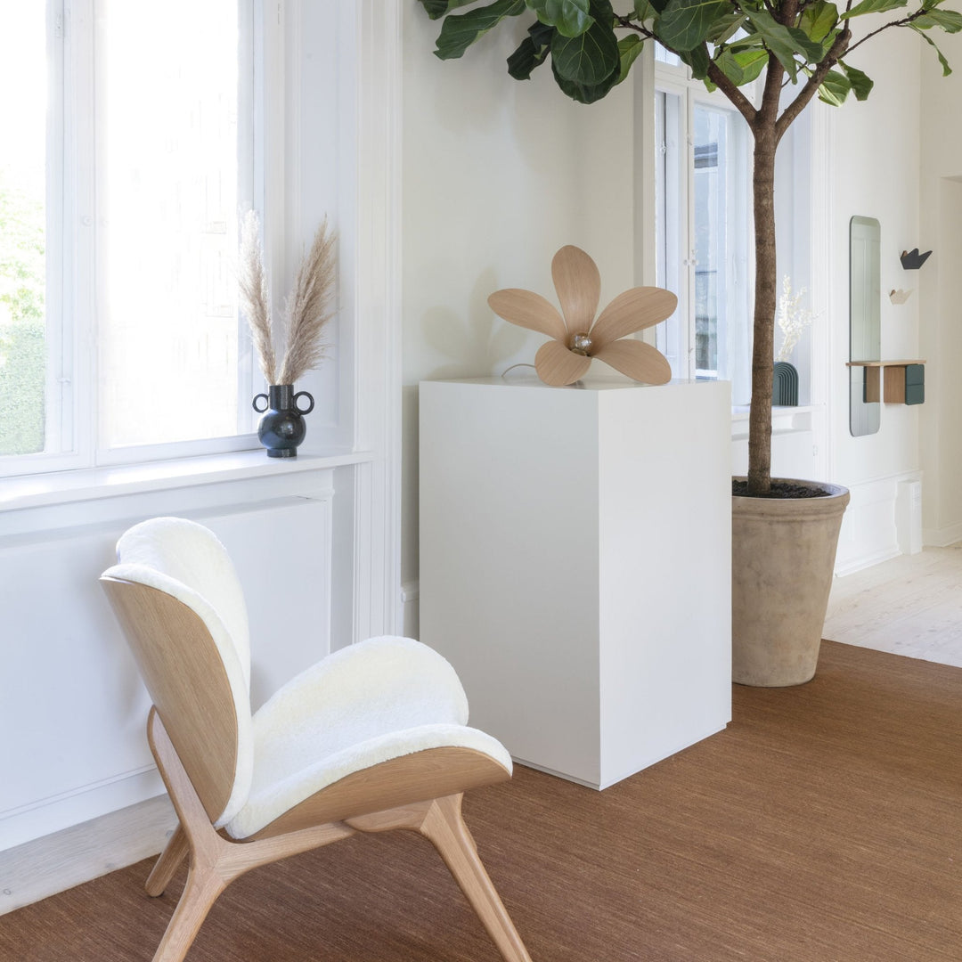UMAGE A Conversation Piece Lounge Chair, Low, Oak