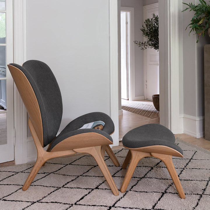 UMAGE A Conversation Piece Lounge Chair, Tall, Oak