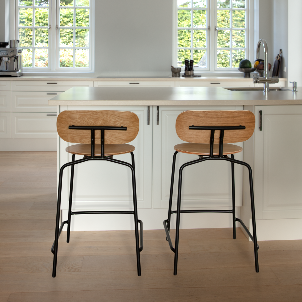 UMAGE Curious Counter Stool, Black Legs