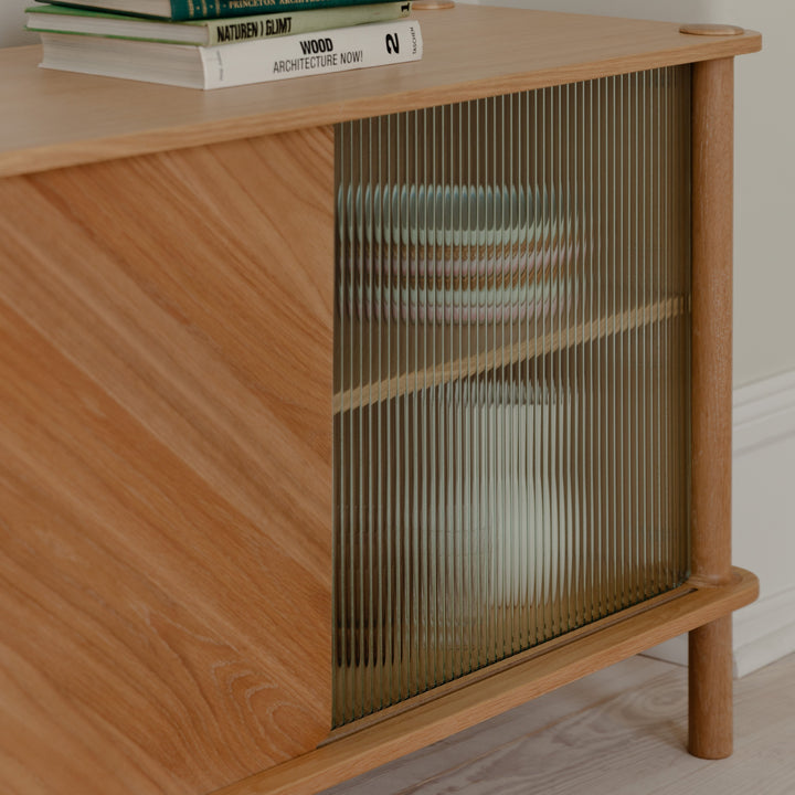 UMAGE Italic Sideboard, Wood/Glass