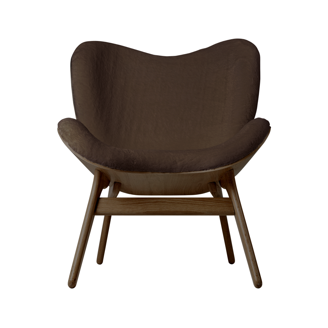 UMAGE A Conversation Piece Lounge Chair, Low, Dark Oak