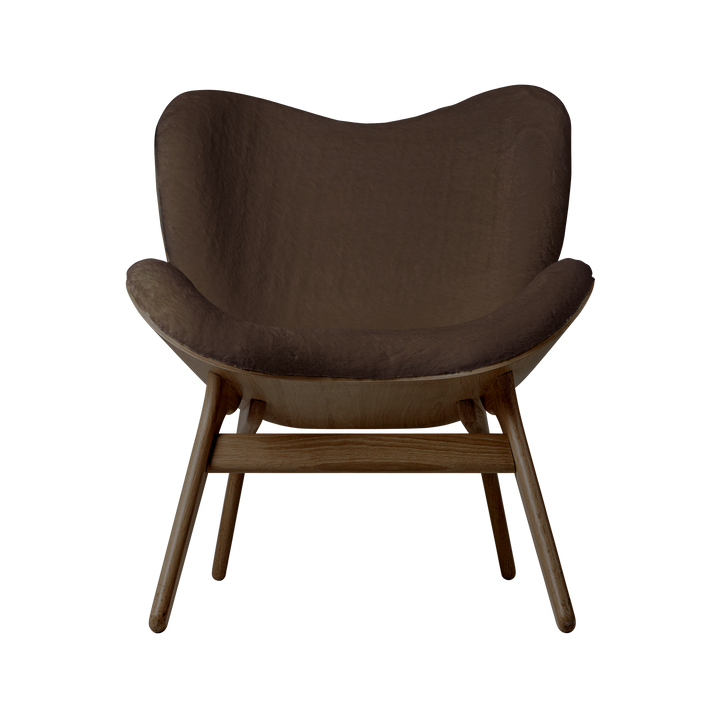 UMAGE A Conversation Piece Lounge Chair, Low, Dark Oak