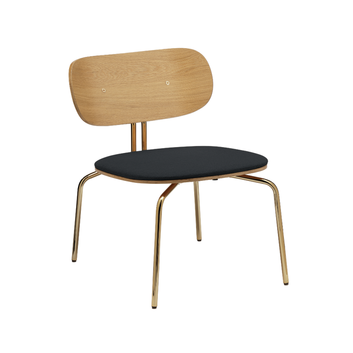 UMAGE Curious Lounge Chair, Brass Legs