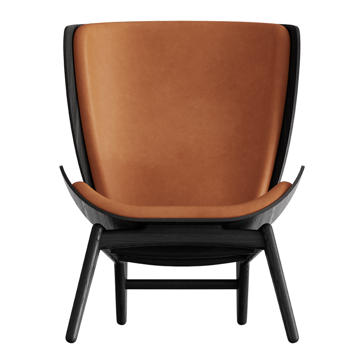 UMAGE The Reader Wing Chair, Black Oak