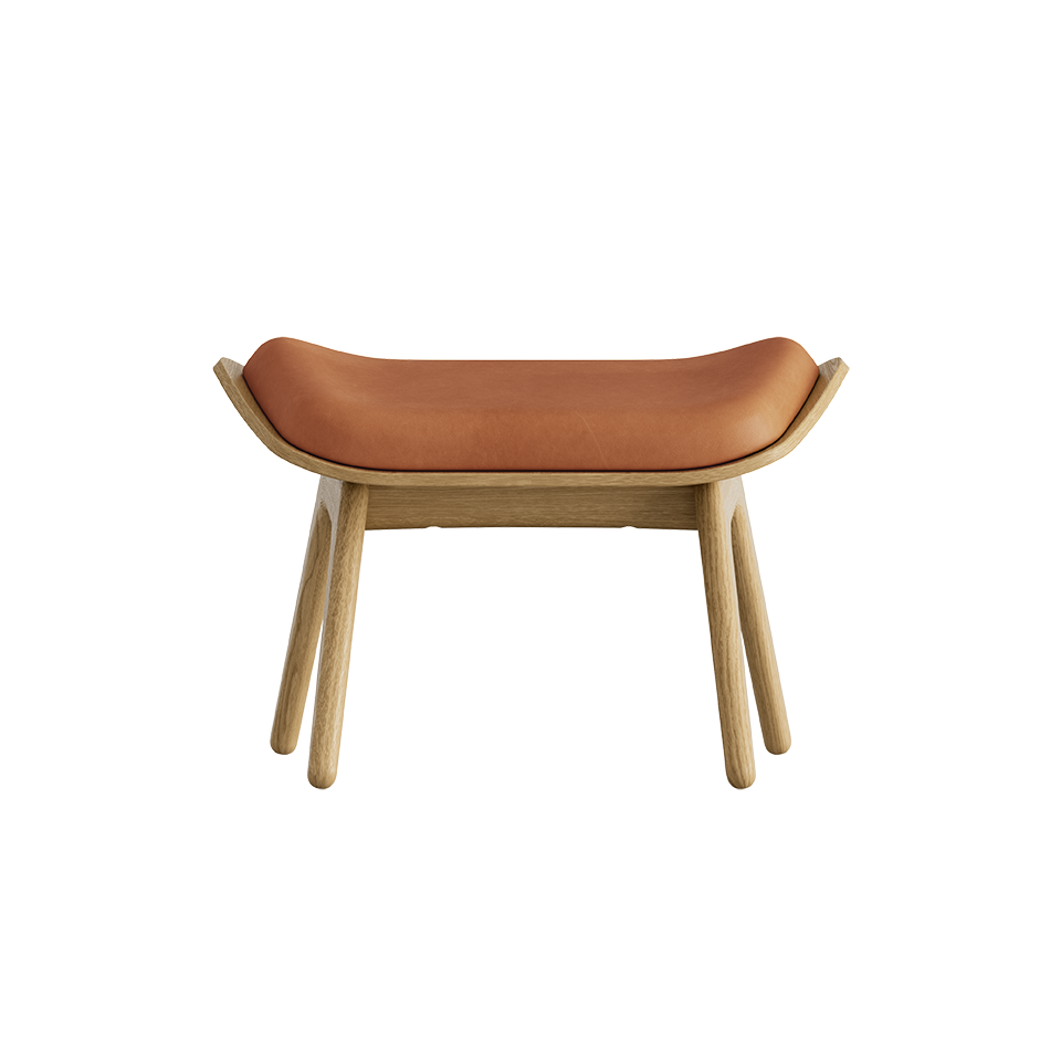 UMAGE The Reader Ottoman, Oak