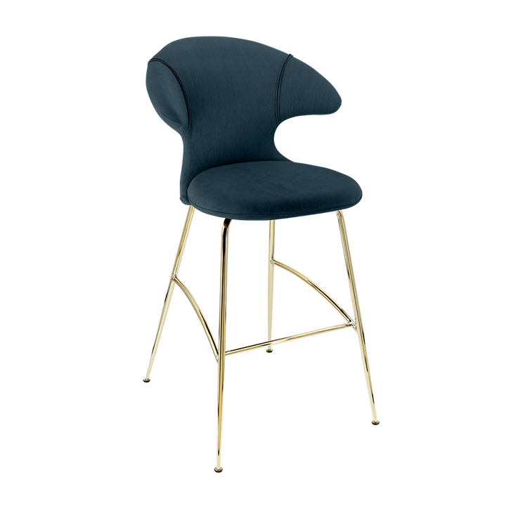 UMAGE Time Flies Bar Stool, Brass Legs