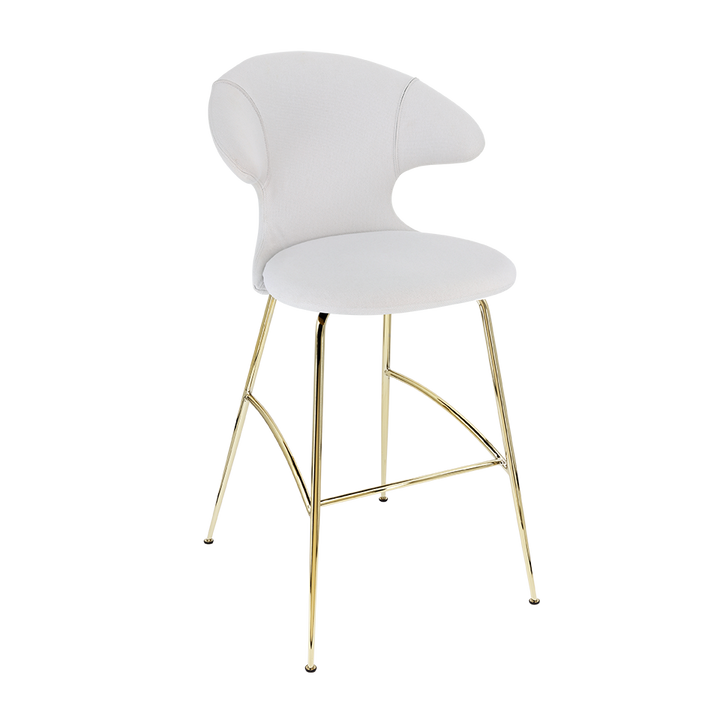 UMAGE Time Flies Bar Stool, Brass Legs