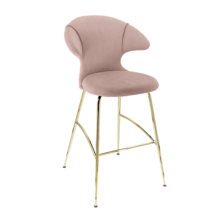 UMAGE Time Flies Bar Stool, Brass Legs