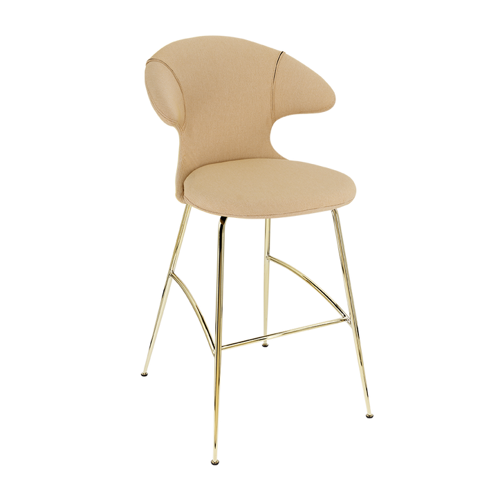 UMAGE Time Flies Bar Stool, Brass Legs
