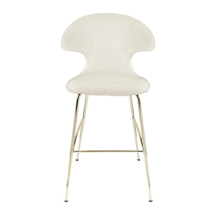 UMAGE Time Flies Bar Stool, Brass Legs