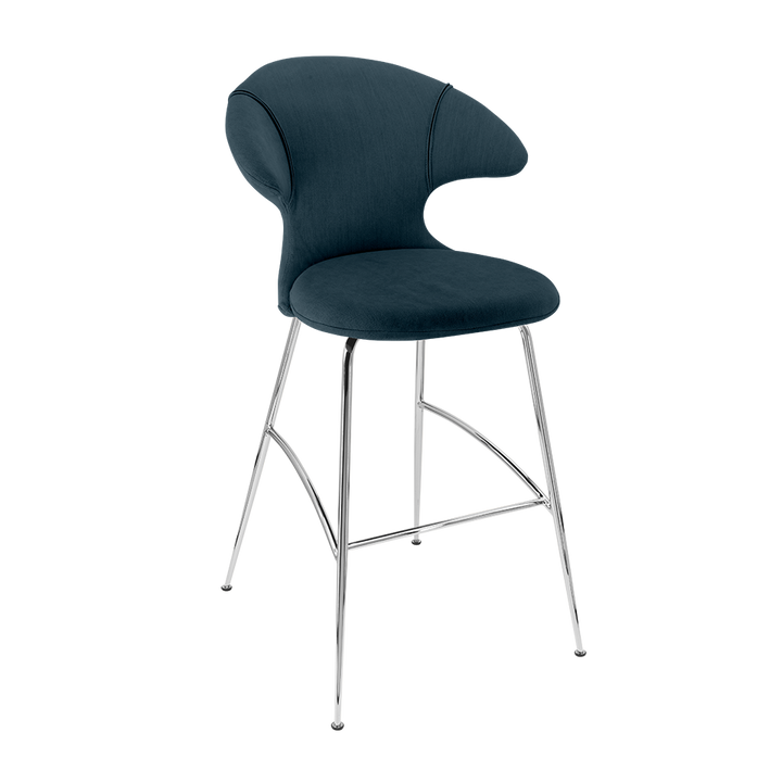 UMAGE Time Flies Bar Stool, Chrome Legs