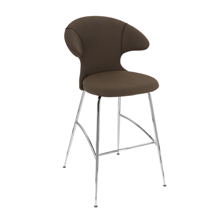 UMAGE Time Flies Bar Stool, Chrome Legs