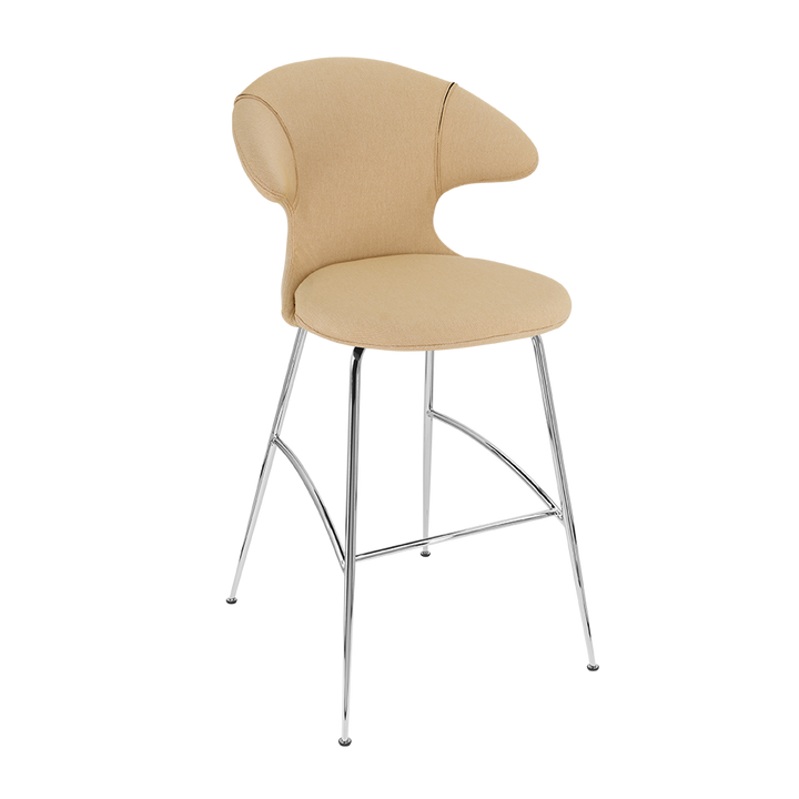 UMAGE Time Flies Bar Stool, Chrome Legs