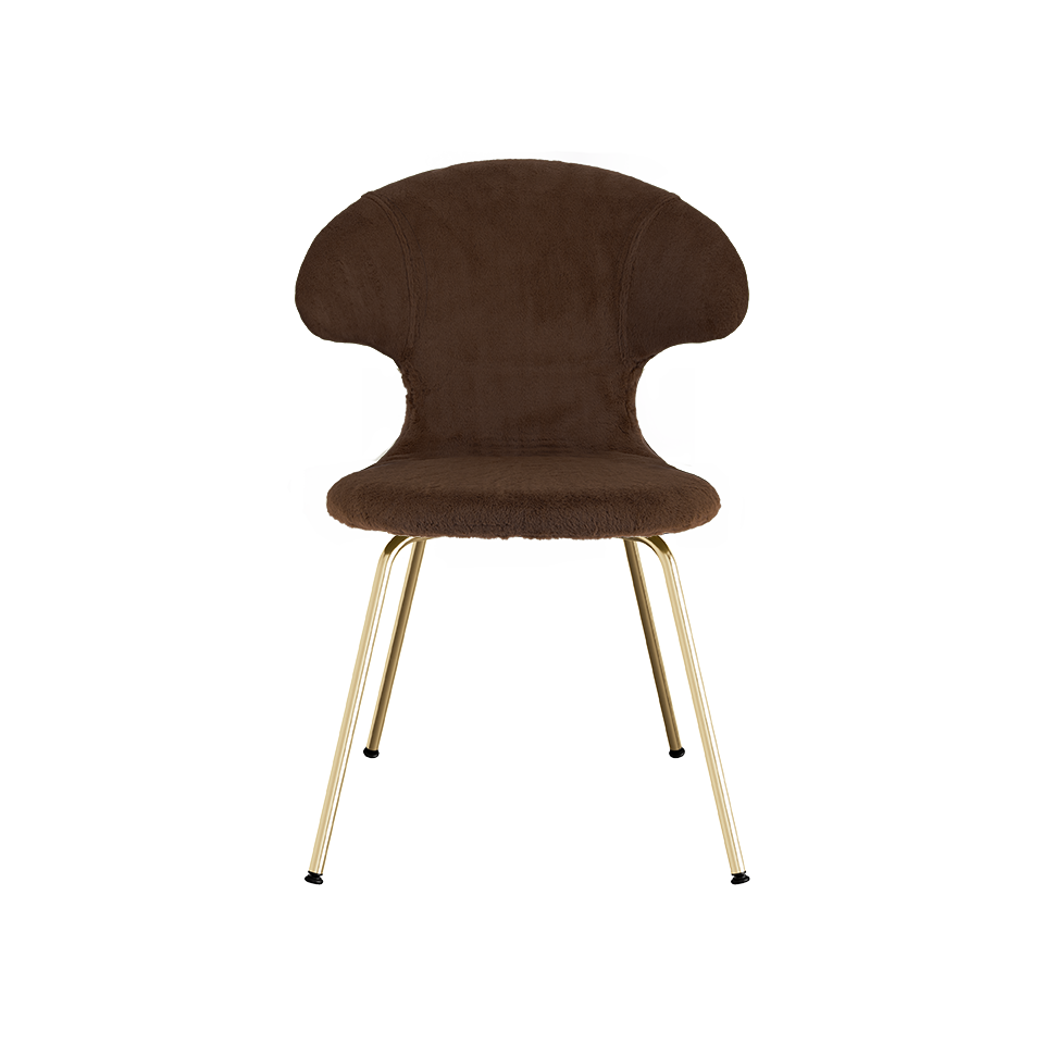 UMAGE Time Flies Chair, Teddy Bear, Brass Legs