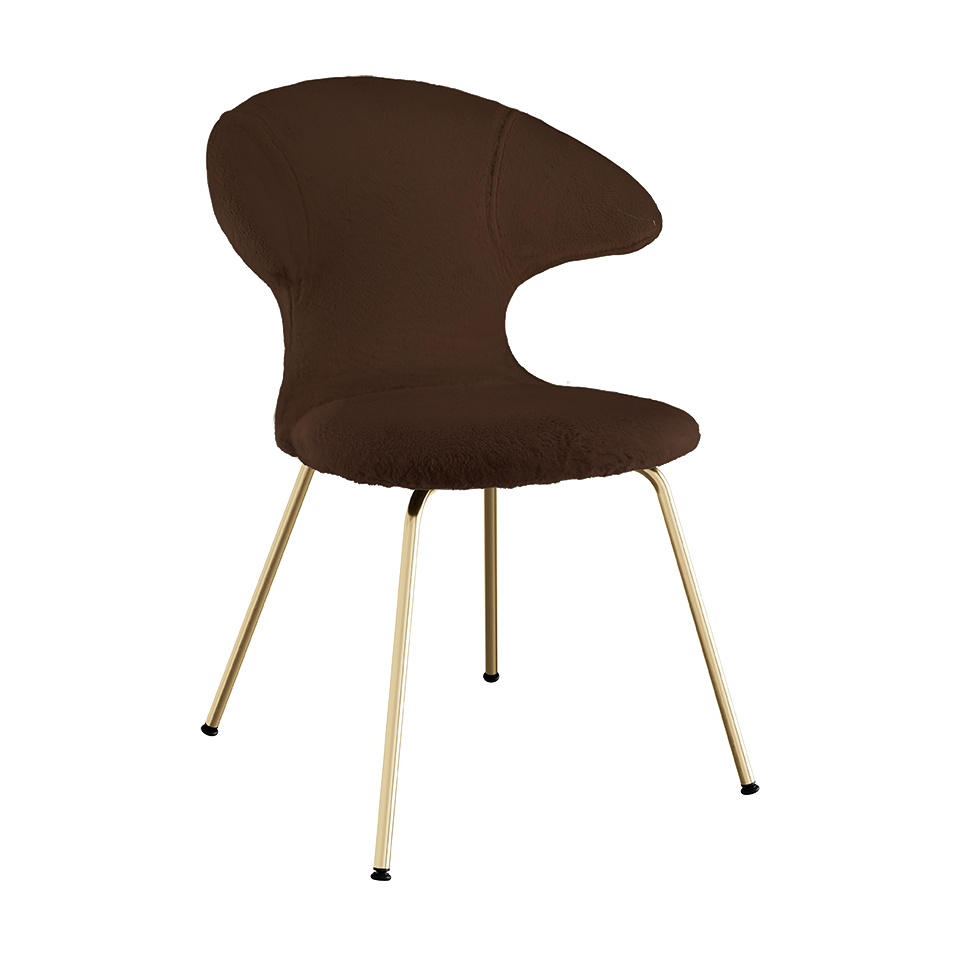 UMAGE Time Flies Chair, Teddy Bear, Brass Legs