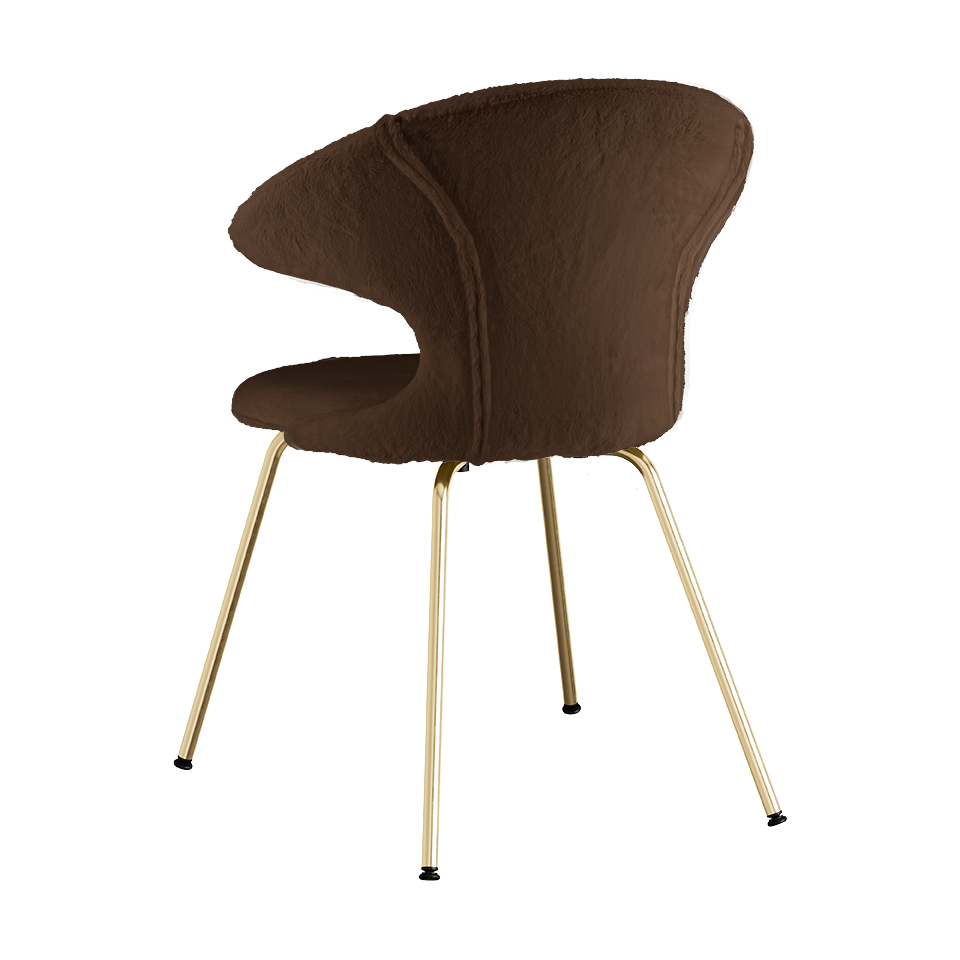 UMAGE Time Flies Chair, Teddy Bear, Brass Legs
