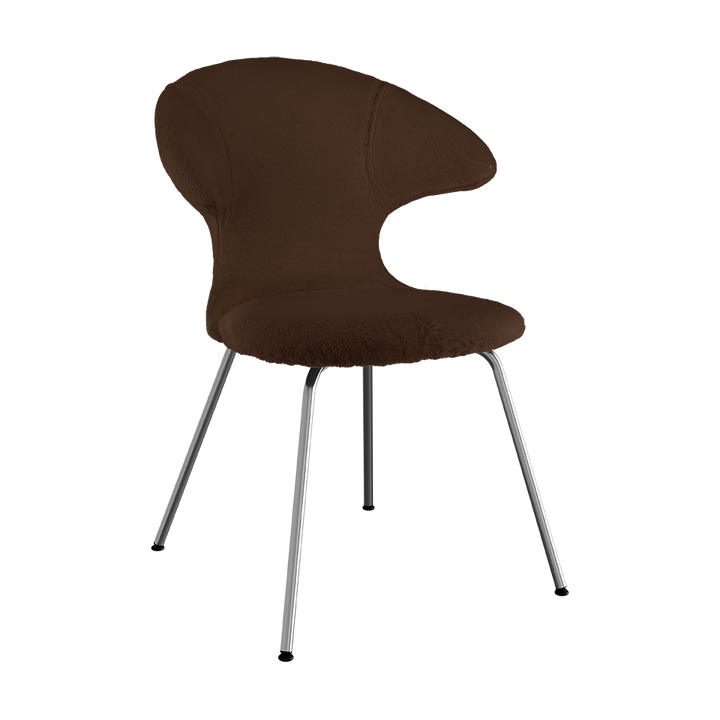 UMAGE Time Flies Chair, Teddy Bear, Chrome Legs