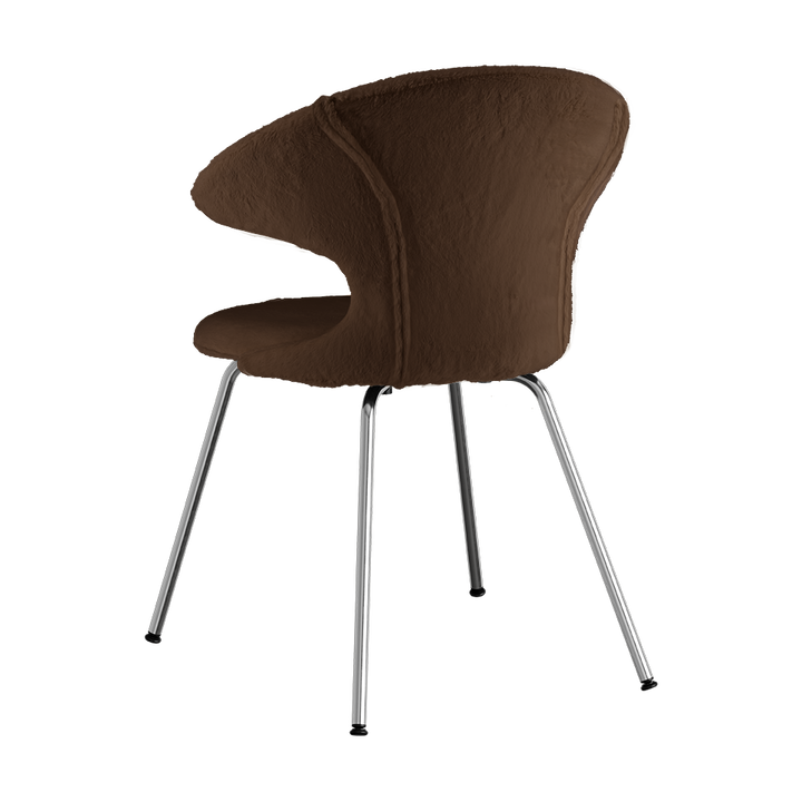 UMAGE Time Flies Chair, Teddy Bear, Chrome Legs