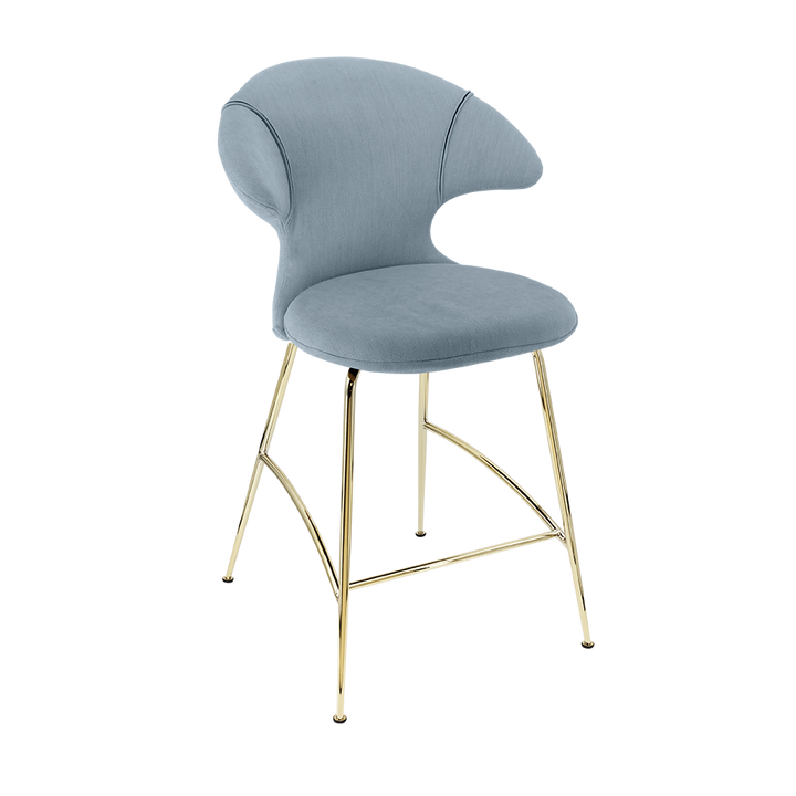 UMAGE Time Flies Counter Stool, Brass Legs