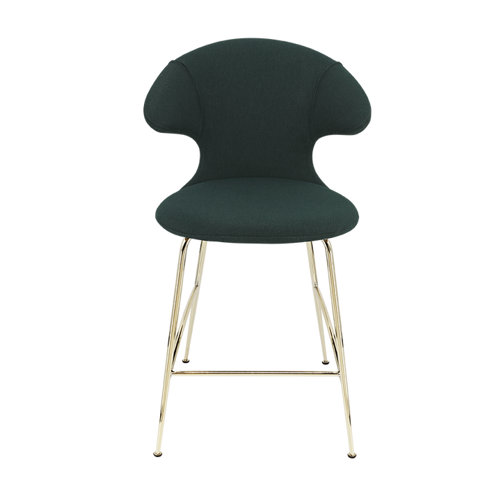 UMAGE Time Flies Counter Stool, Brass Legs