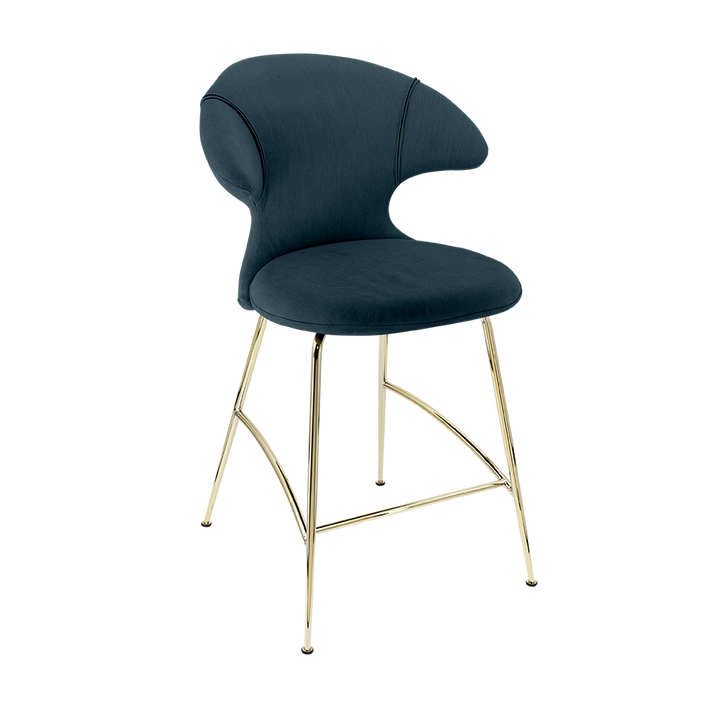 UMAGE Time Flies Counter Stool, Brass Legs