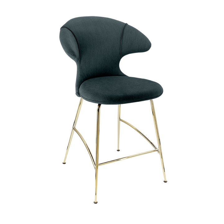 UMAGE Time Flies Counter Stool, Brass Legs