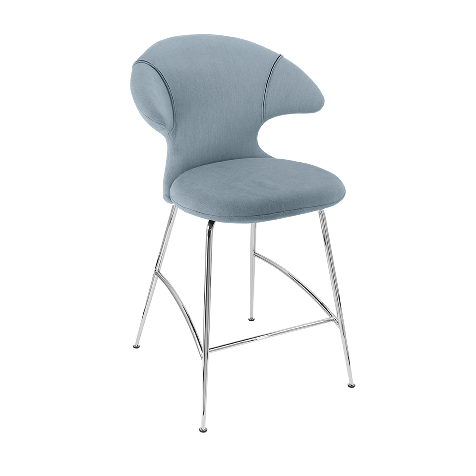 UMAGE Time Flies Counter Stool, Chrome Legs