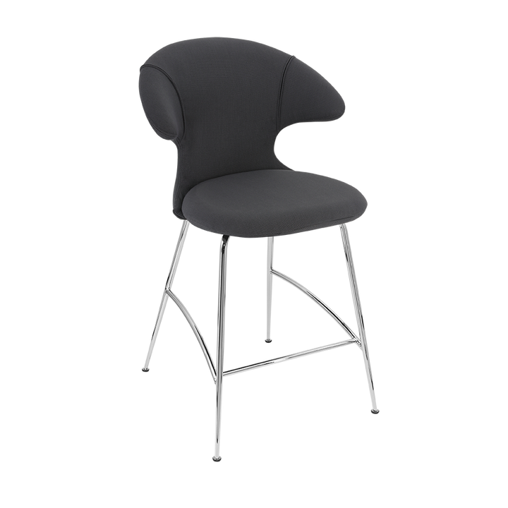 UMAGE Time Flies Counter Stool, Chrome Legs